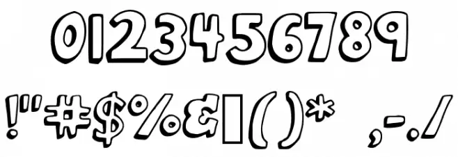 French_Fries Font Alte caractere