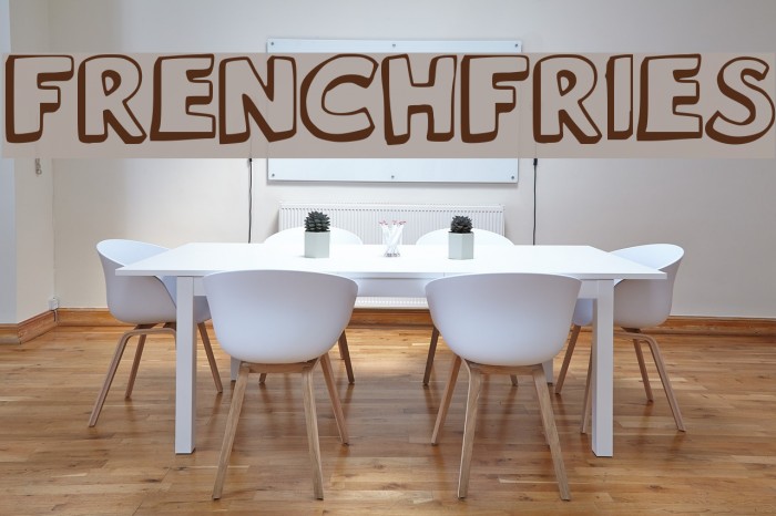 French_Fries Font examples