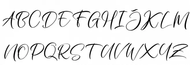 FrenchoyFREE Font Litere mari