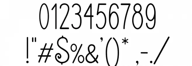 Frenchpress Font OTHER CHARS