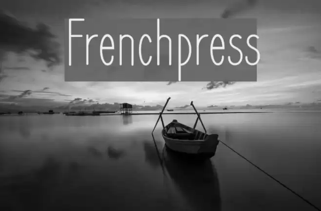 Frenchpress Font examples