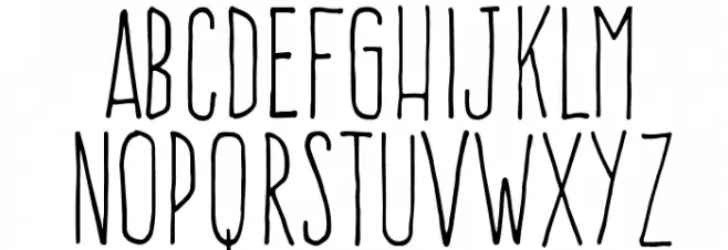FrenteH1-Regular Caratteri MAIUSCOLE