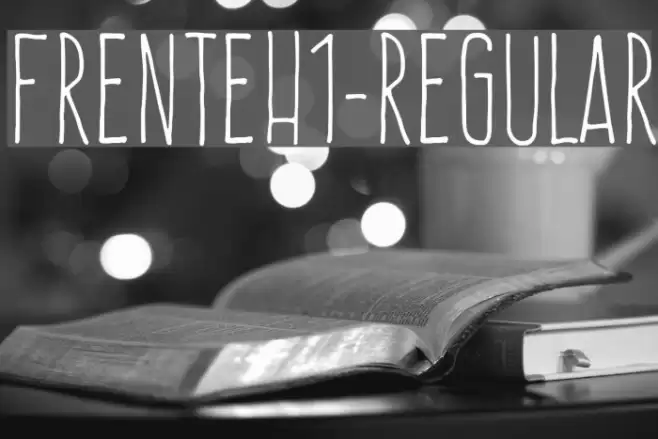 FrenteH1-Regular Font examples