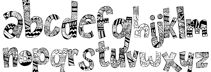 Frenzy-Regular Font LOWERCASE