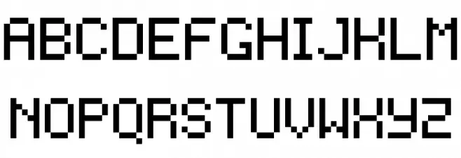 Freon フォント 大文字