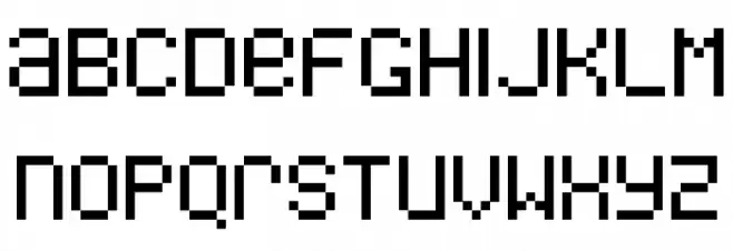 Freon Schriftart Kleinbuchstaben