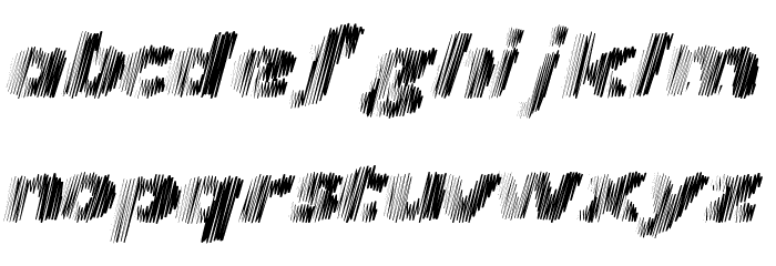 Frequency Font LOWERCASE