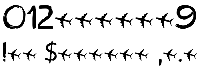 Frequent Flyer DEMO Regular Font OTHER CHARS