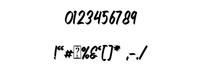 FresHot_DEMO Font OTHER CHARS