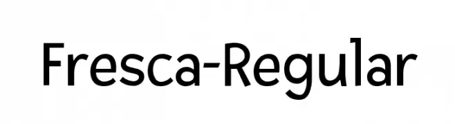 Fresca-Regular  Frei Schriftart Herunterladen
