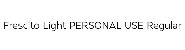 Frescito Light PERSONAL USE Regular  Descarca Fonturi Gratis