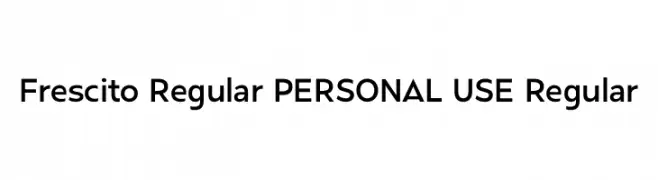 Frescito Regular PERSONAL USE Regular  Fuentes Gratis Descargar