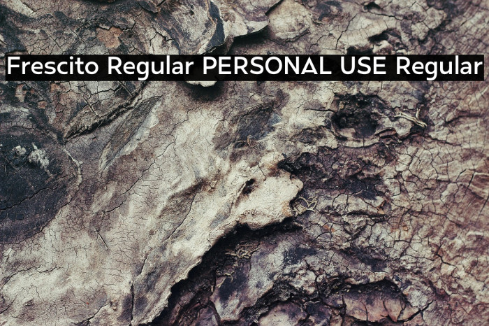 Frescito Regular PERSONAL USE Regular Example 1