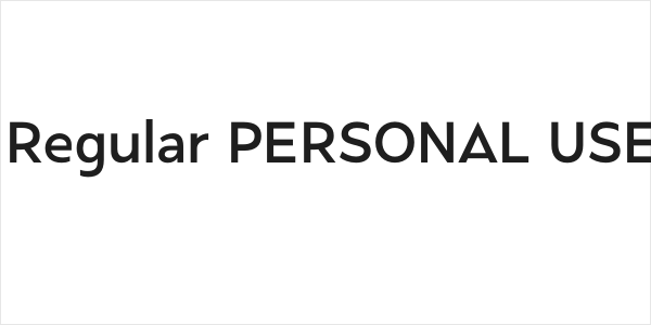 Frescito Regular PERSONAL USE Regular Logo