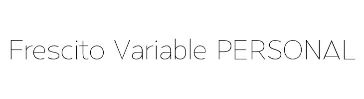 Frescito Variable PERSONAL  font caratteri gratis
