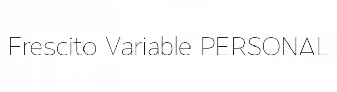 Frescito Variable PERSONAL  font caratteri gratis