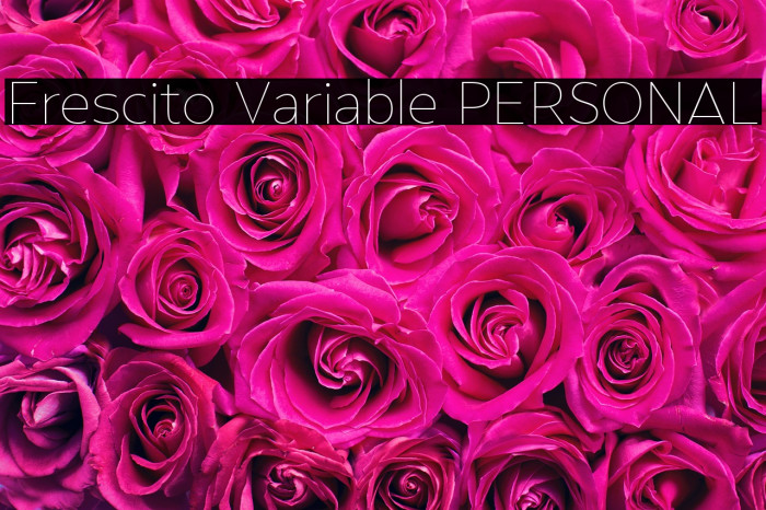 Frescito Variable PERSONAL Example 1