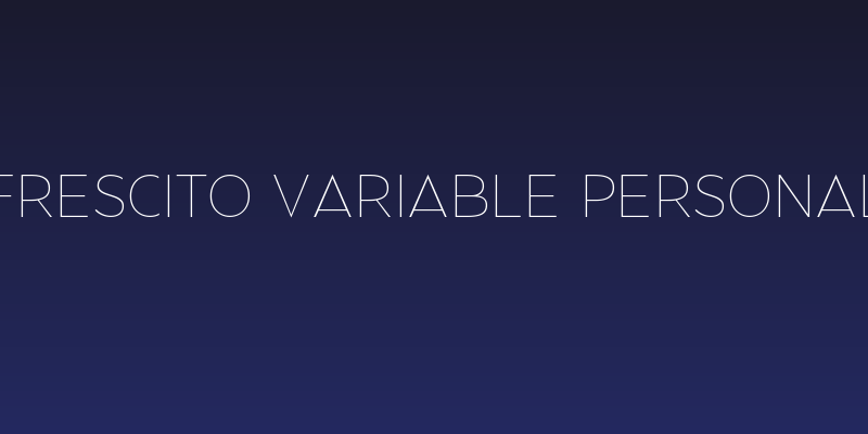 Frescito Variable PERSONAL Social Header
