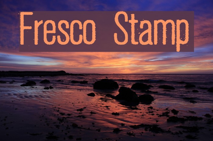 Fresco Stamp フォント examples