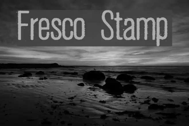 Fresco Stamp フォント examples