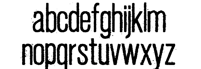 Fresco Stamp フォント 小文字
