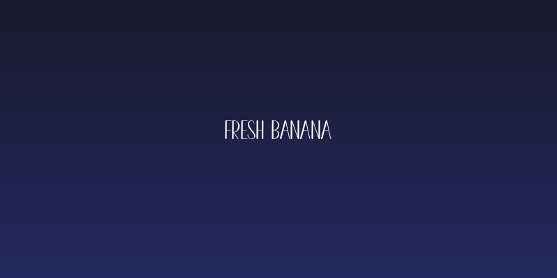 Fresh Banana Social Header