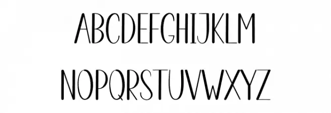 Fresh Banana Font LOWERCASE