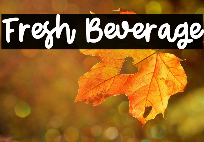 Fresh Beverage Example 1