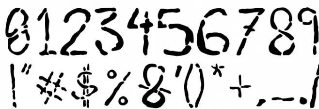 Fresh Blood Font OTHER CHARS