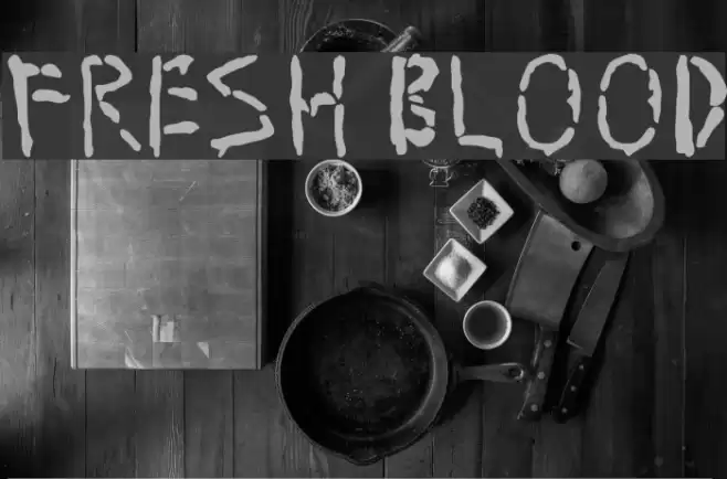 Fresh Blood Font examples