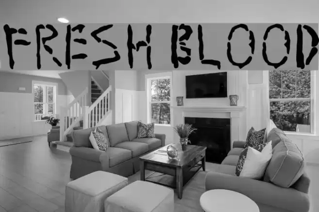 Fresh Blood Font examples