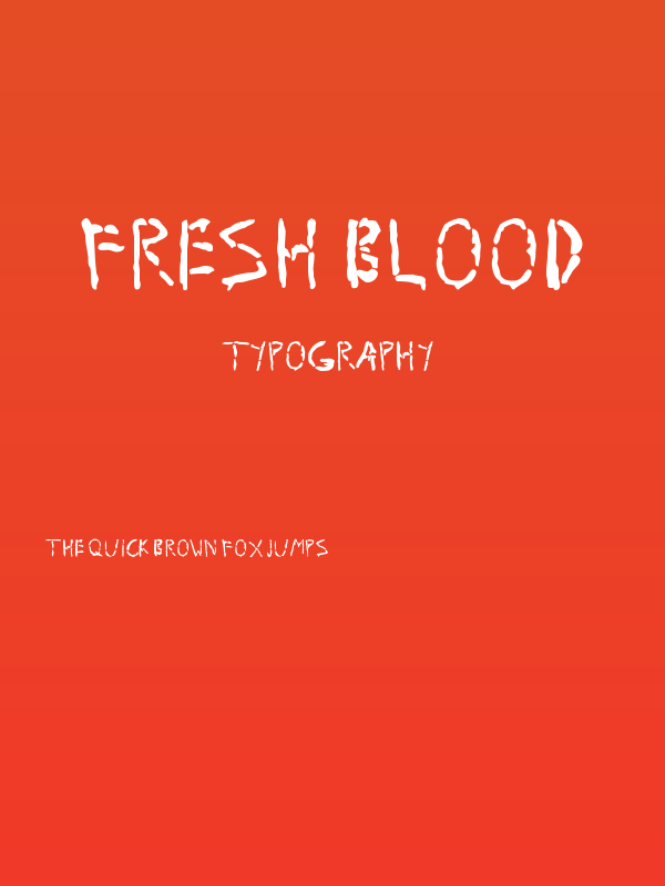 Fresh Blood Poster