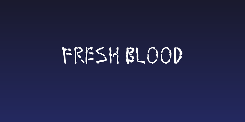 Fresh Blood Social Header