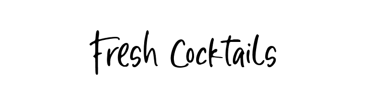 Fresh Cocktails  les polices de caractères gratuit tlcharger