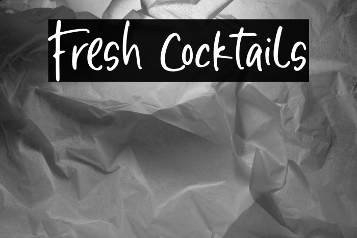 Fresh Cocktails Example 2