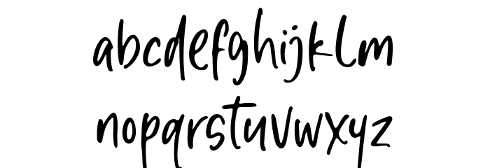 Fresh Cocktails Font LOWERCASE