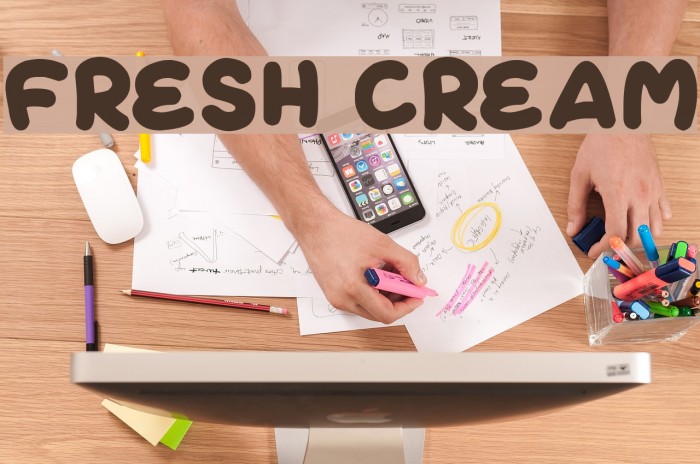 Fresh Cream Font examples