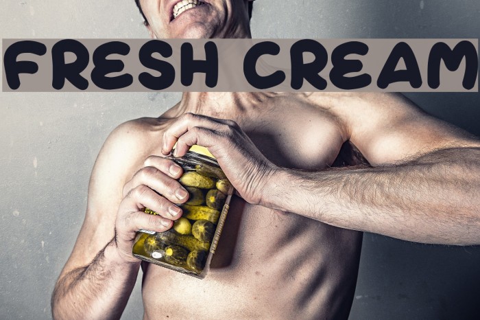 Fresh Cream Font examples