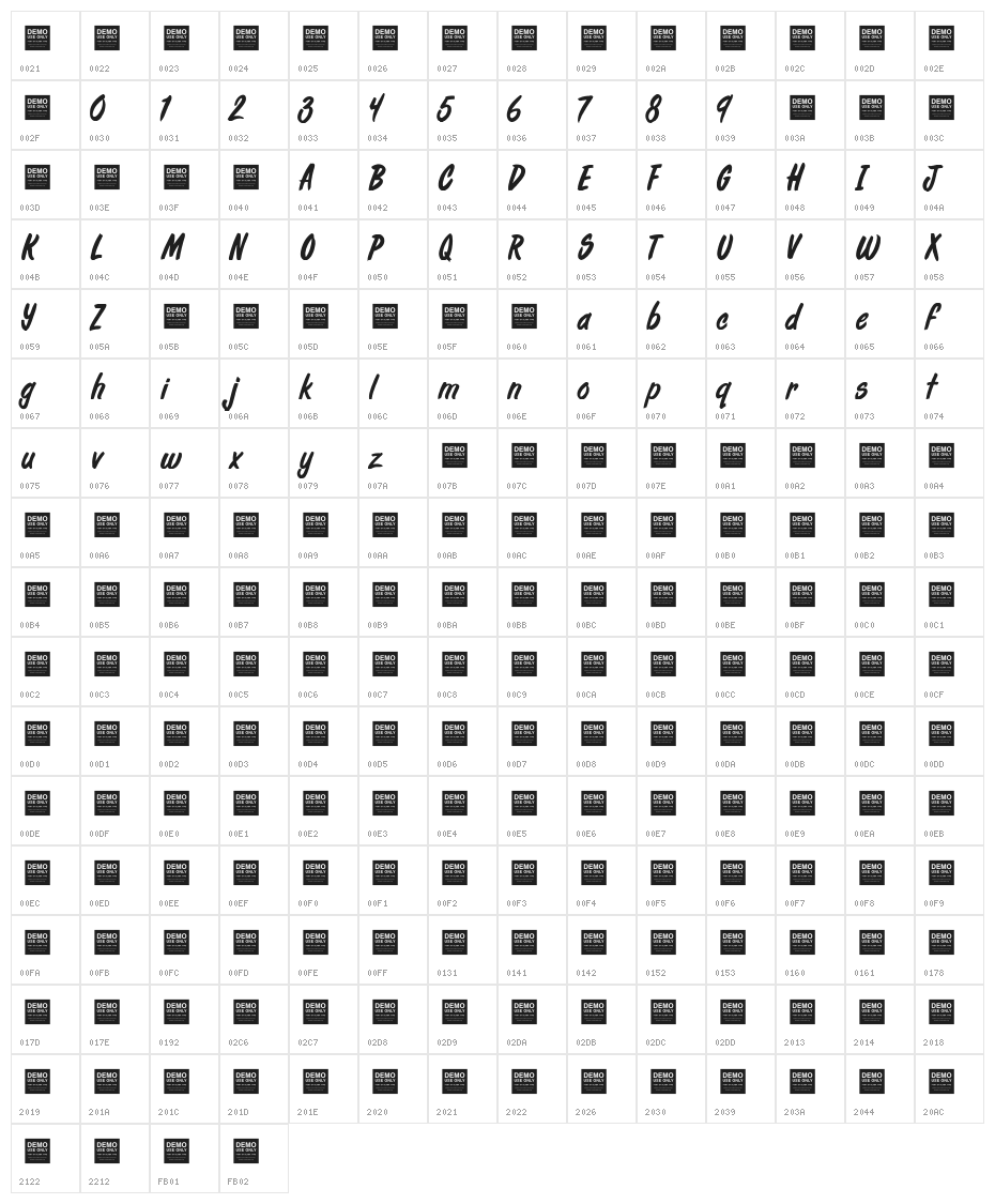 Fresh Daily Character Map