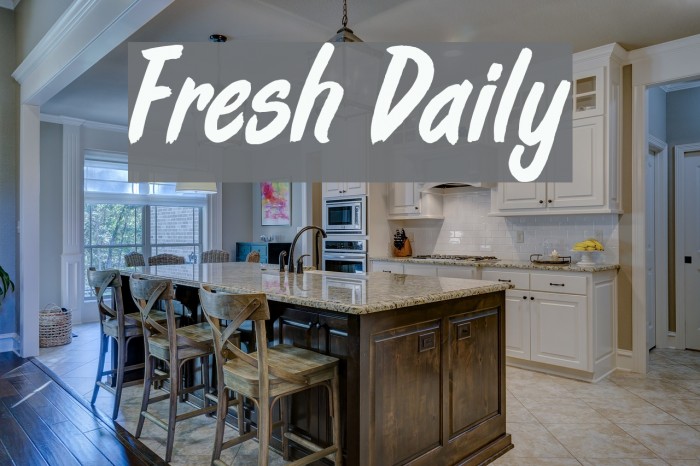 Fresh Daily Font examples