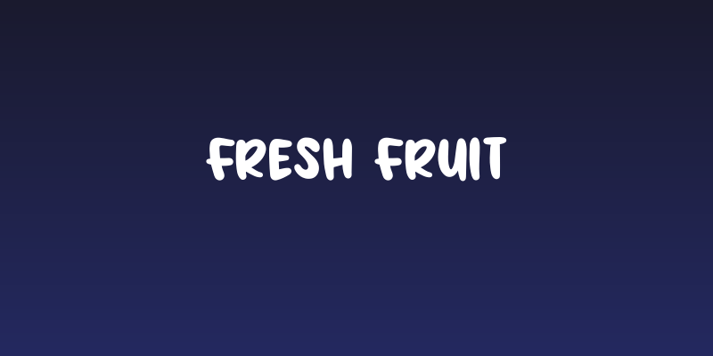 Fresh Fruit Social Header