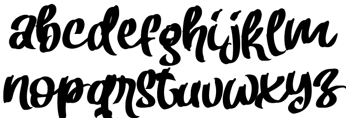 Fresh Grass Font LOWERCASE