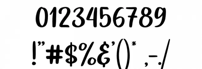 Fresh Honey Font OTHER CHARS