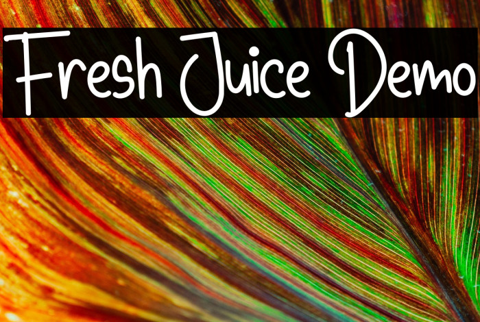 Fresh Juice Demo Example 2