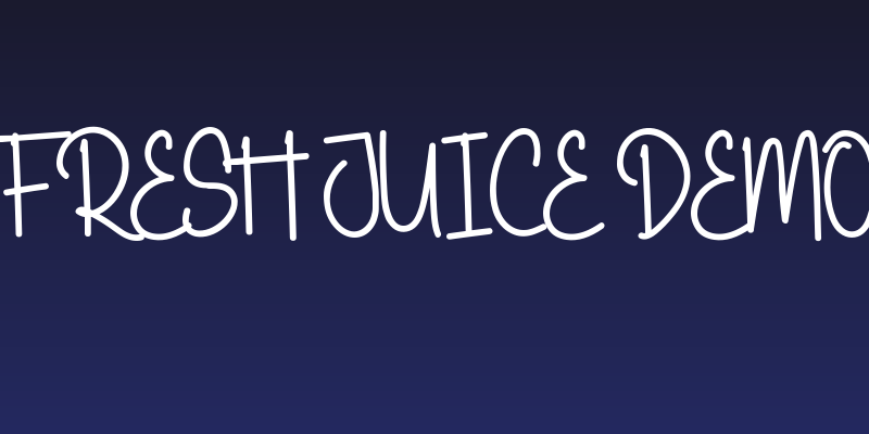 Fresh Juice Demo Social Header