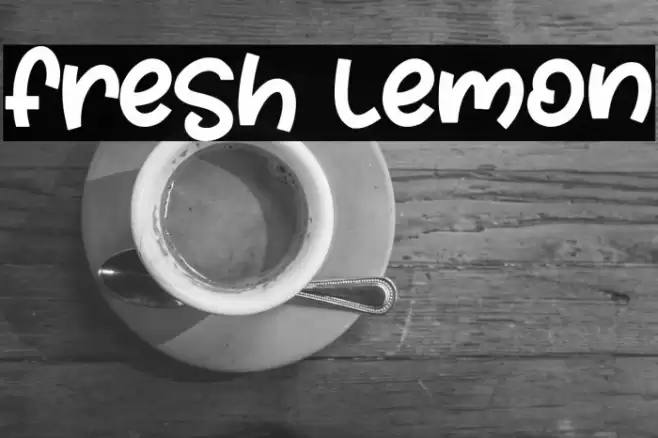 Fresh Lemon フォント examples