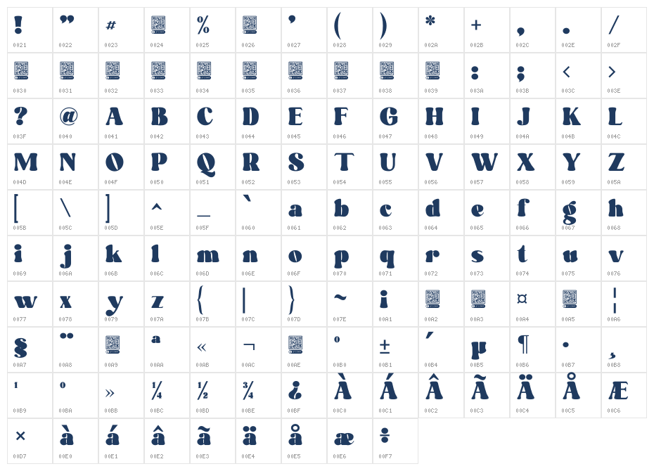 Fresh Lemonade - Personal Use Character Map