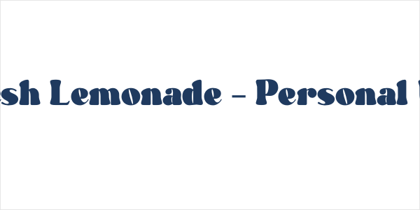 Fresh Lemonade - Personal Use Logo