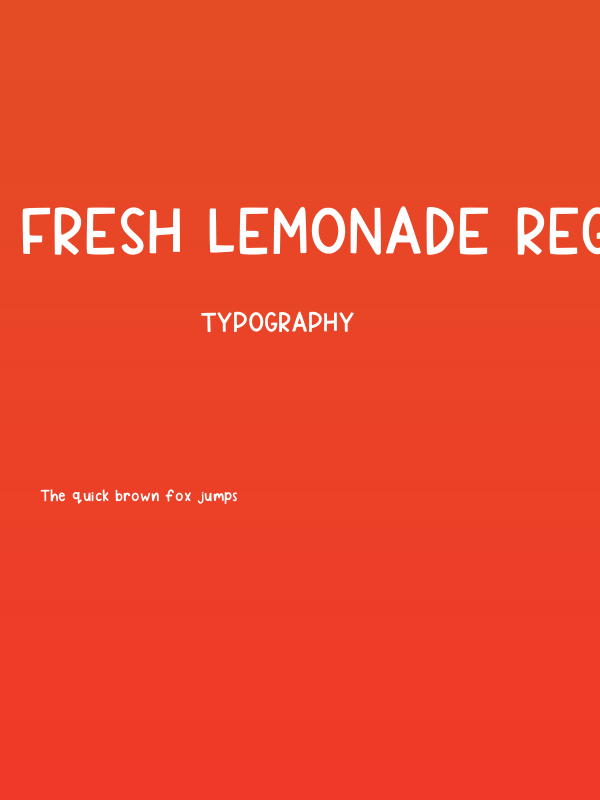 Fresh Lemonade Regular Poster