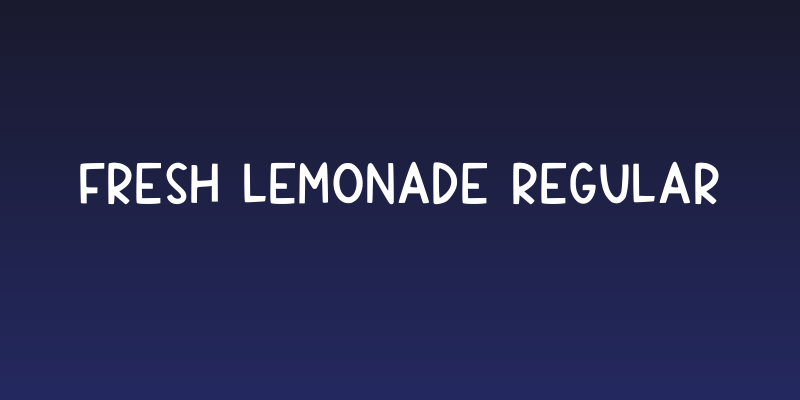 Fresh Lemonade Regular Social Header